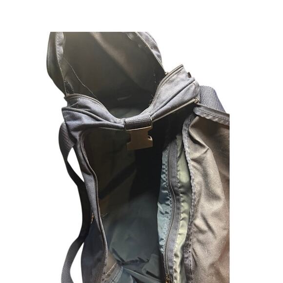 Vintage Ben Hogan Golf Duffle Bag Blue Red White Pockets Shoulder Strap Handles - Picture 6 of 9